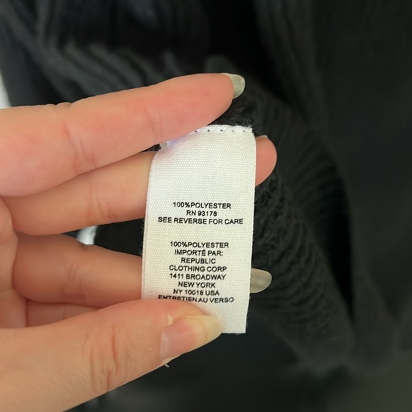 For the Republic Black Knit Sweater Womens Size Medium Fall Winter Casual Cozy - Picture 9 of 13